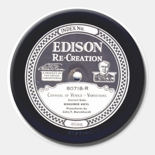 EDISON Re_Creation mini phonograph record stickers