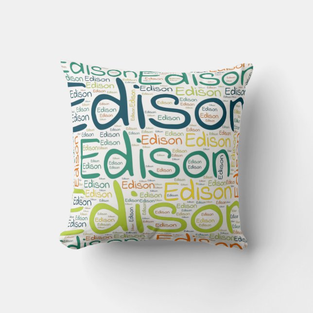 Edison Throw Pillow (Front)