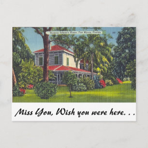 Edison's Home, Fort Myers, Florida Postcard