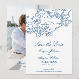 Edisto Beach Save the Date Edisto Island Map