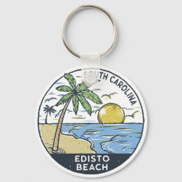 Edisto Beach South Carolina Vintage  Keychain