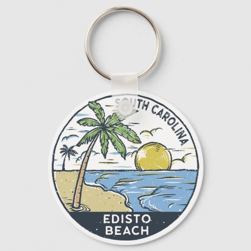 Edisto Beach South Carolina Vintage  Keychain