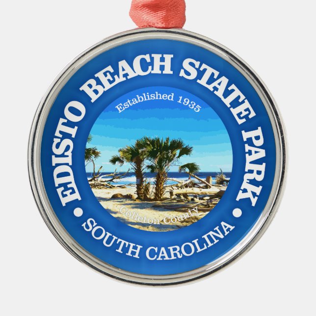 Edisto Beach SP Metal Ornament (Front)