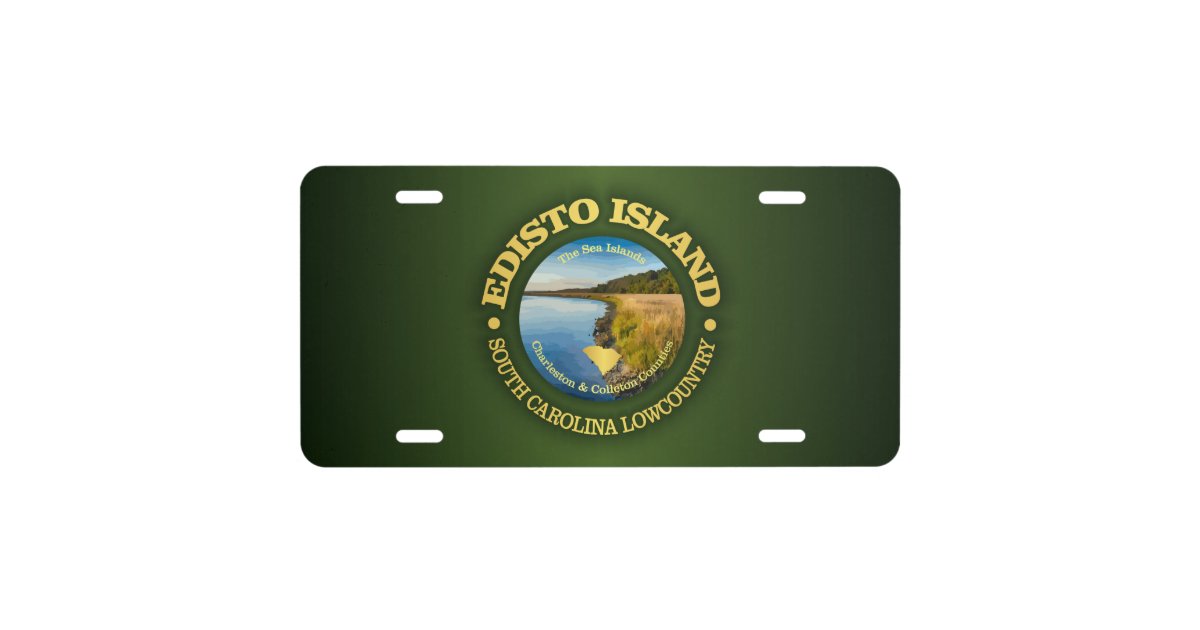 Edisto Island (C) License Plate Zazzle