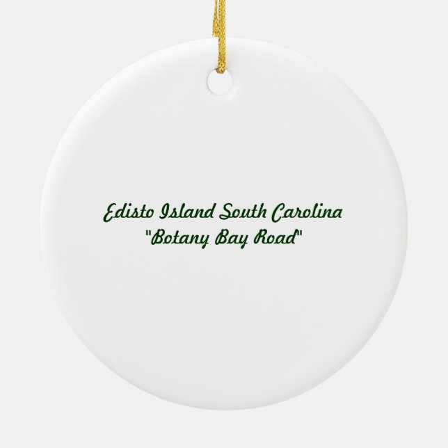 Edisto Island Ornament (Back)