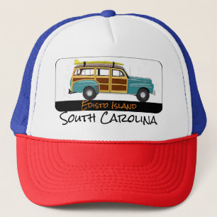Edisto Island, SC Surf Woody Trucker Hat