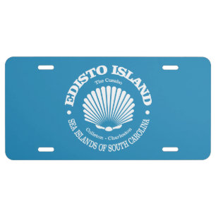 Edisto Island (seashell) License Plate