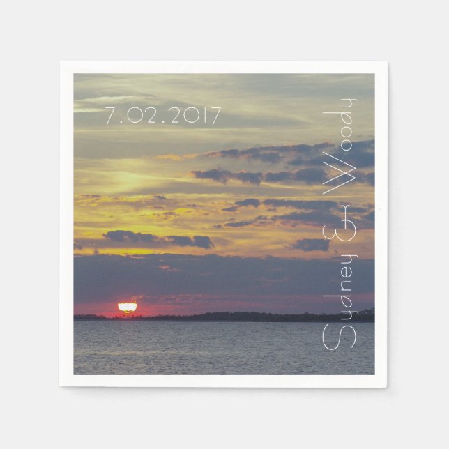 Edisto Island Sunset Napkins (Front)