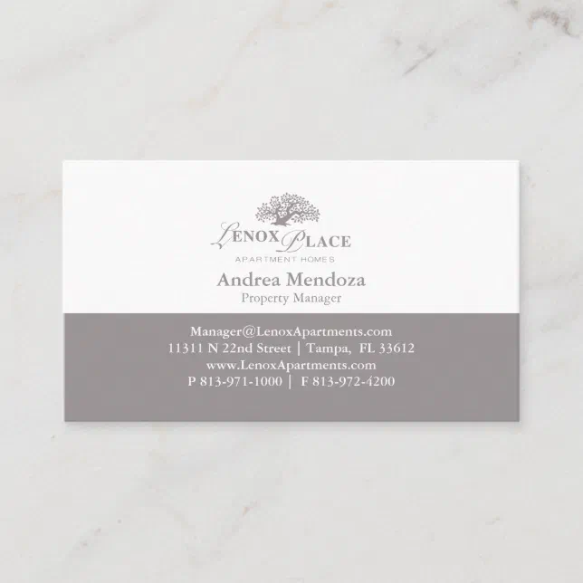 Edit 2 Apartment Complex Business Card Template Zazzle