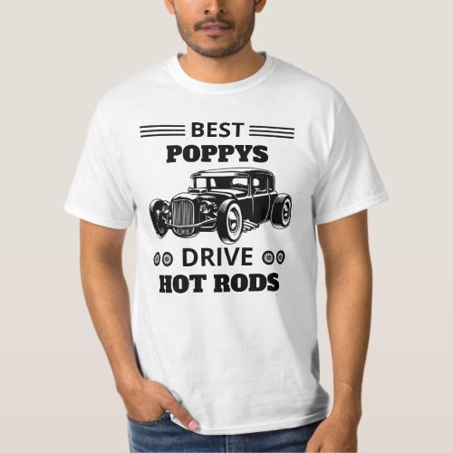 Edit ALL Text Name Best Grandpas Drive Hot Rods T_Shirt