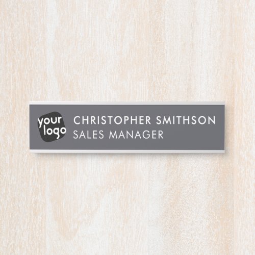 Edit Color  Add Your Logo Plate Changeable Office Door Sign