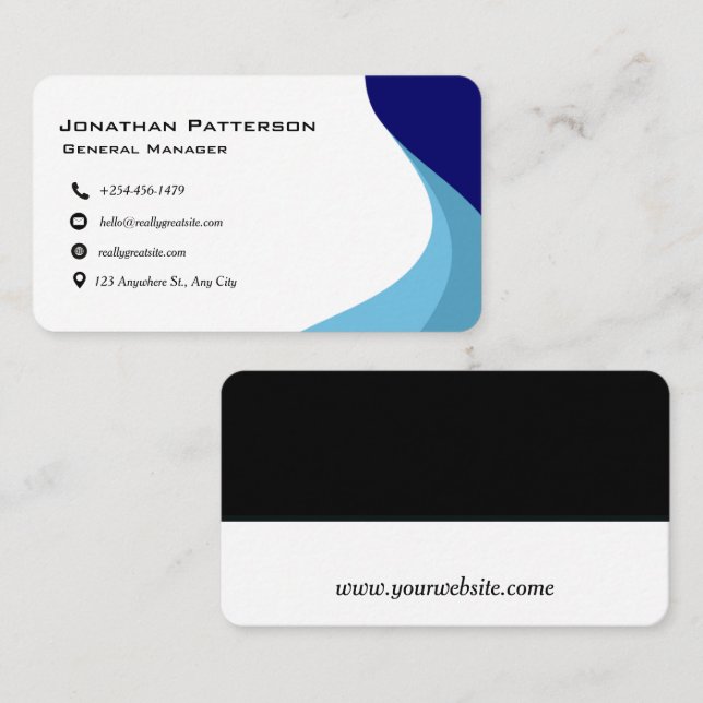 Edit & customize business card (Front/Back)