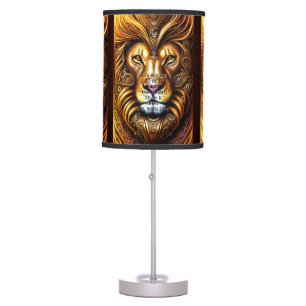 Edit /delete Text, Amazingly Beautiful Golden Lion Table Lamp