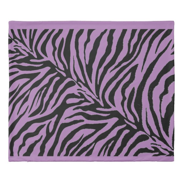 Edit Design - Change Background Color Zebra Duvet Cover (Back)