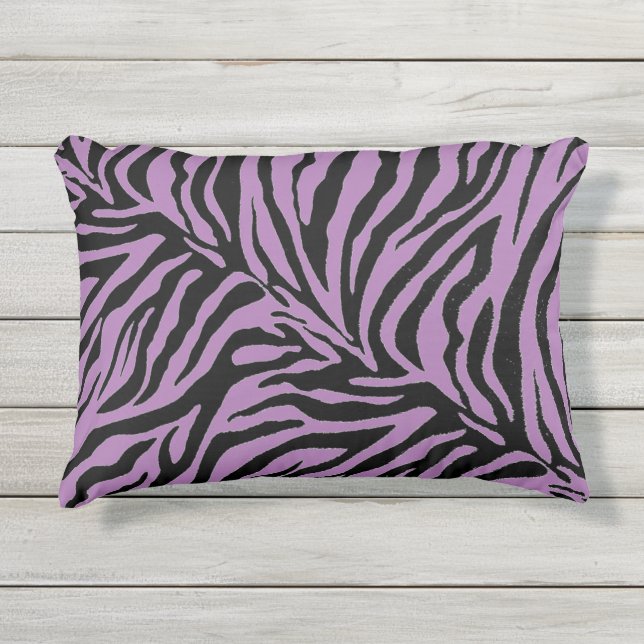 edit design - change the color zebra outdoor pillow (Front)