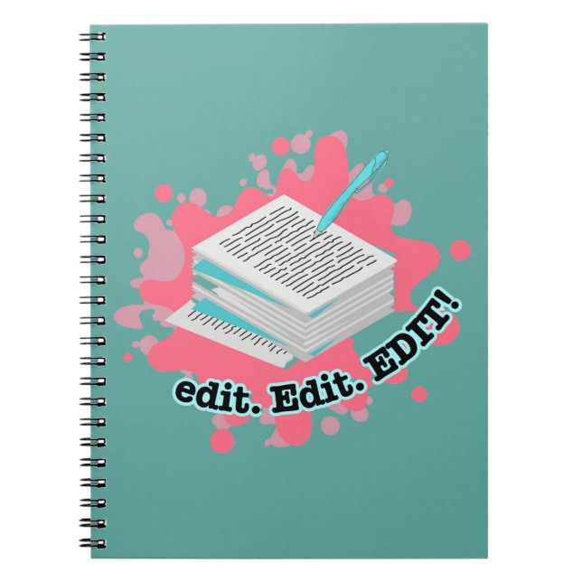 edit. Edit. EDIT! Notebook (Front)