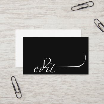 Edit: Editor Business Card by TerryBain at Zazzle