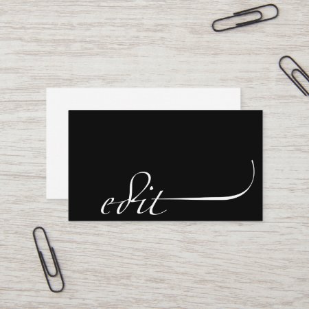 Edit: Editor Business Card