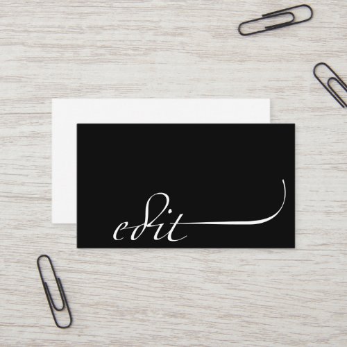Edit Editor Business Card