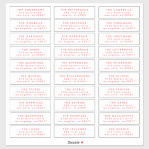 edit individual christmas red guest address label