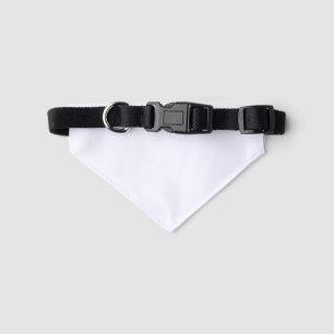 Edit logo photo text black and white pet bandana collar