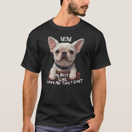 Edit Name Cute French Bulldog Personalize T_Shirt