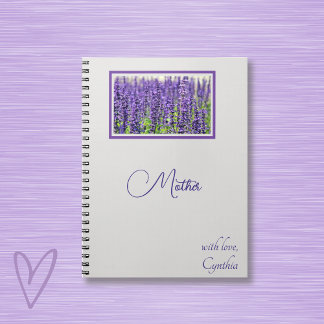 Edit Names, Lovely Lavender Journal, Notebook