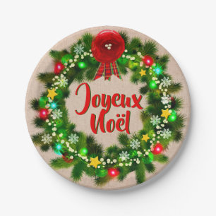 Edit Text  Assiette joyeux Noël 7" Paper Plates