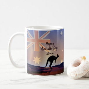 Edit Text Flag Kangaroo Australia Day  Coffee Mug