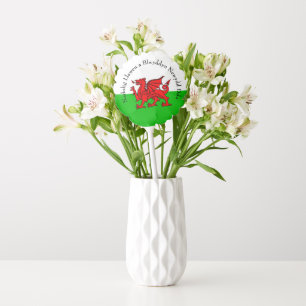Edit Text Welsh Flag Red Dragon Christmas Small Balloon