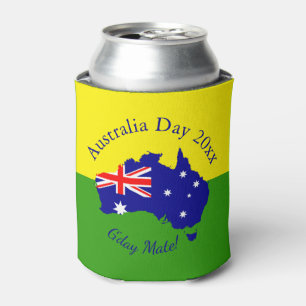 Edit Text Year Matching Australia Day Can Cooler