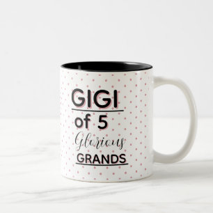 Edit the Number! Make it your own special grandma Two-Tone Coffee Mug