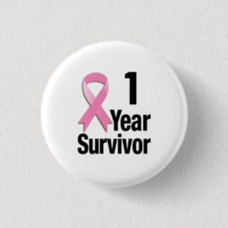 Edit-the-Year Breast Cancer - 1 yr Button