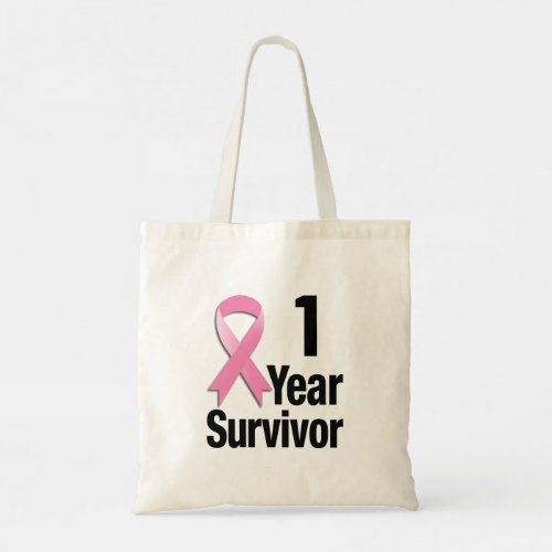 Edit_the_Year Breast Cancer _ 1 yr Tote Bag