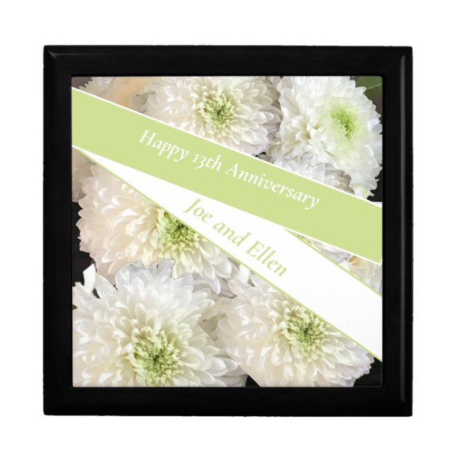 Editable 13th Wedding Anniversary,   Gift Box (Front)