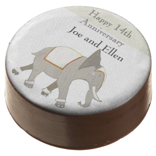 Editable 14th Ceremonial Elephant  Chocolate Covered Oreo