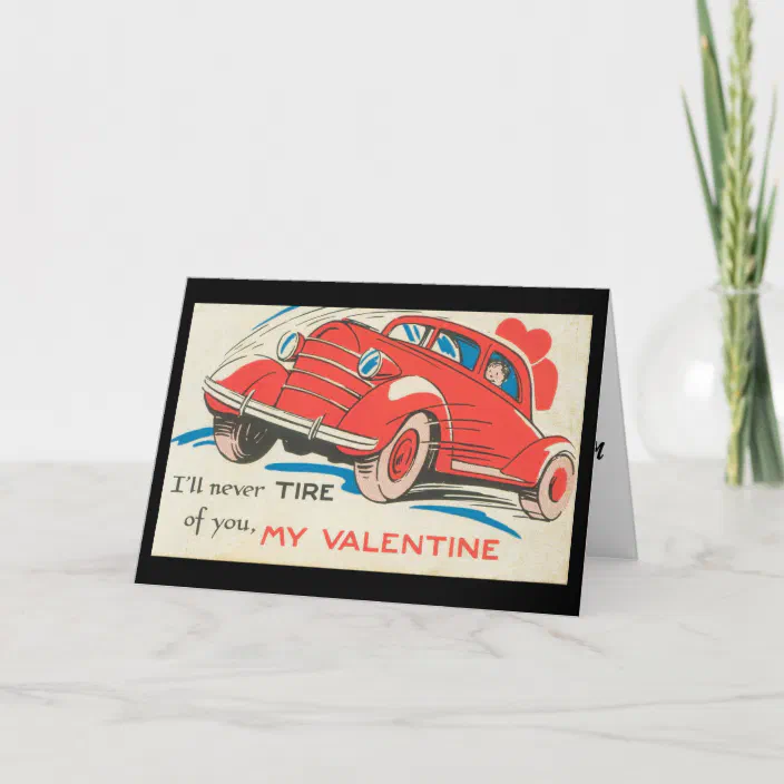 Classic Car Valentine's Day Card