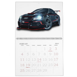Editable 20xx The Car Calendar | Zazzle