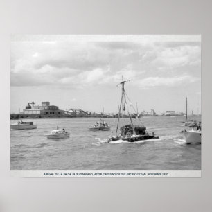 Editable 70s Australia Vintage Travel Poster