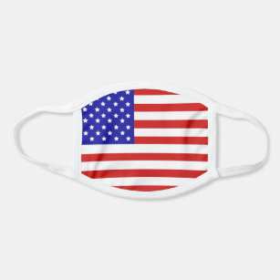 Editable American Flag Face Mask