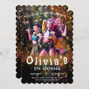 Editable Anime Birthday Invitation