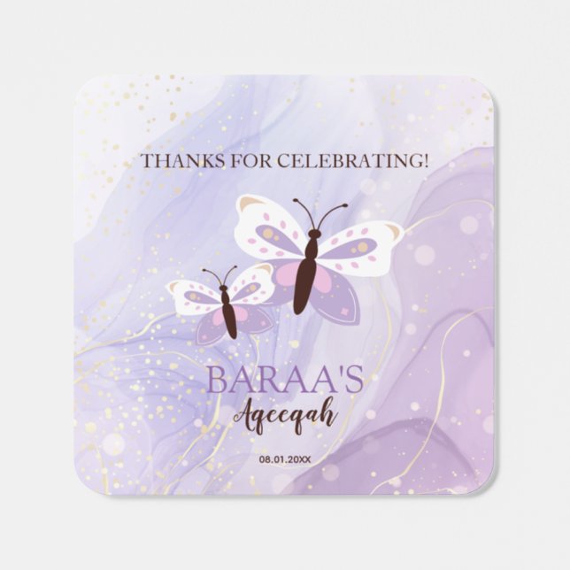 Editable Aqiqah for Baby girl Sticker (Single)