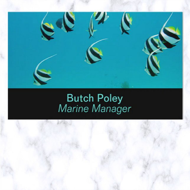 Editable Aquarium  Business Card (Creator Uploaded)