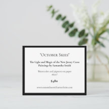 Editable Art Exhibition Display Cards Art Labels