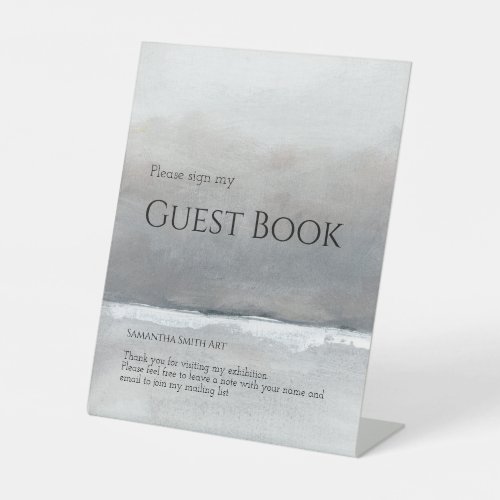 Editable Art Exhibition Guest Book Sign