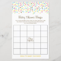 Editable Baby Bingo Baby Shower Game PRINTED