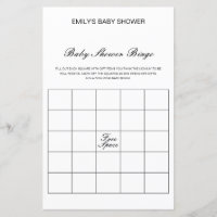 Editable Baby Bingo Baby Shower Game PRINTED