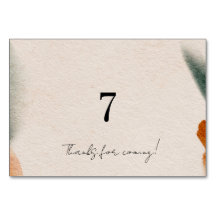 Editable Baby Shower Table Numbers | Minimalist Pa