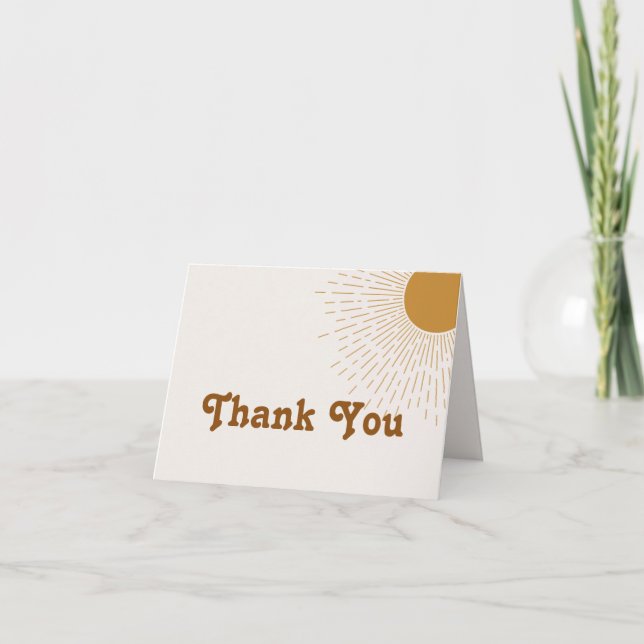 Editable Baby Shower Thank You Card (Front)