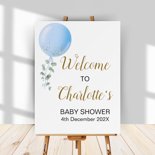 Editable Baby Shower Welcome Sign